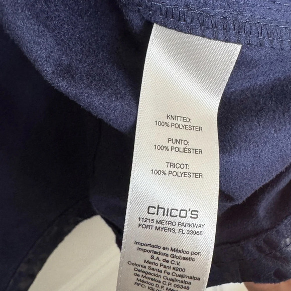 Chicos Elegant Blue Women's Jacket - Picture 5 of 5